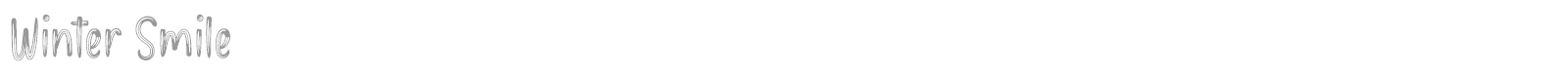 Winter Smile font preview